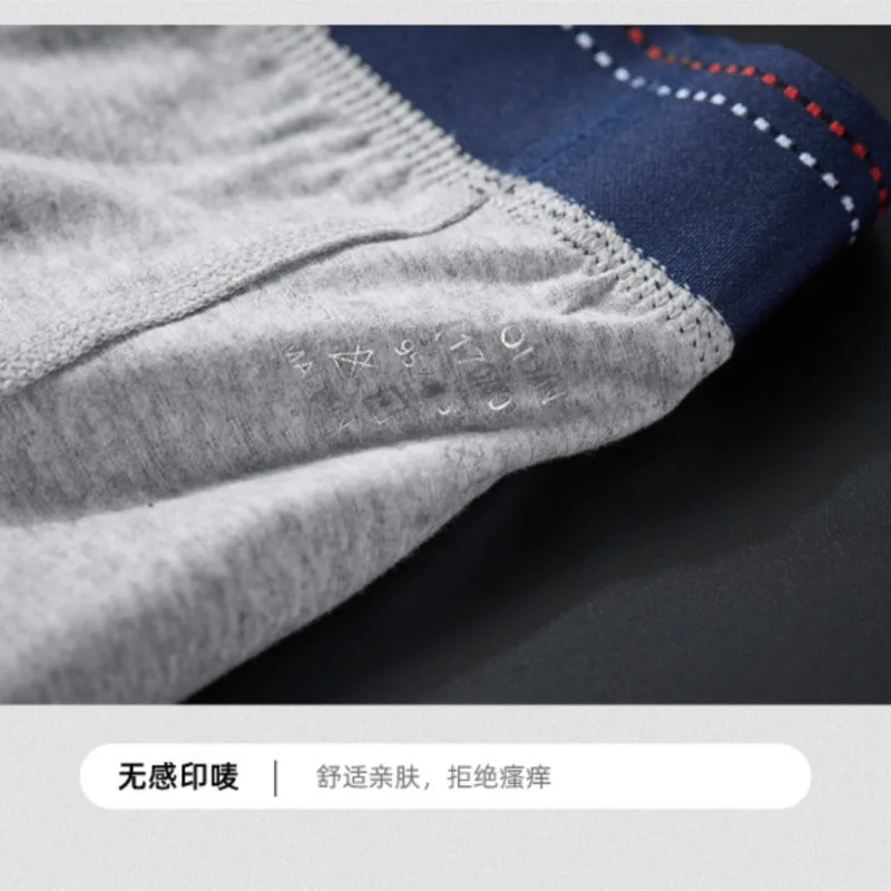 Mens Cotton Underwear Boxer Shorts Low Rise U Convex Pouch Bulge Breathable Soft Comfortable Underpants Ropa Interior Comoda