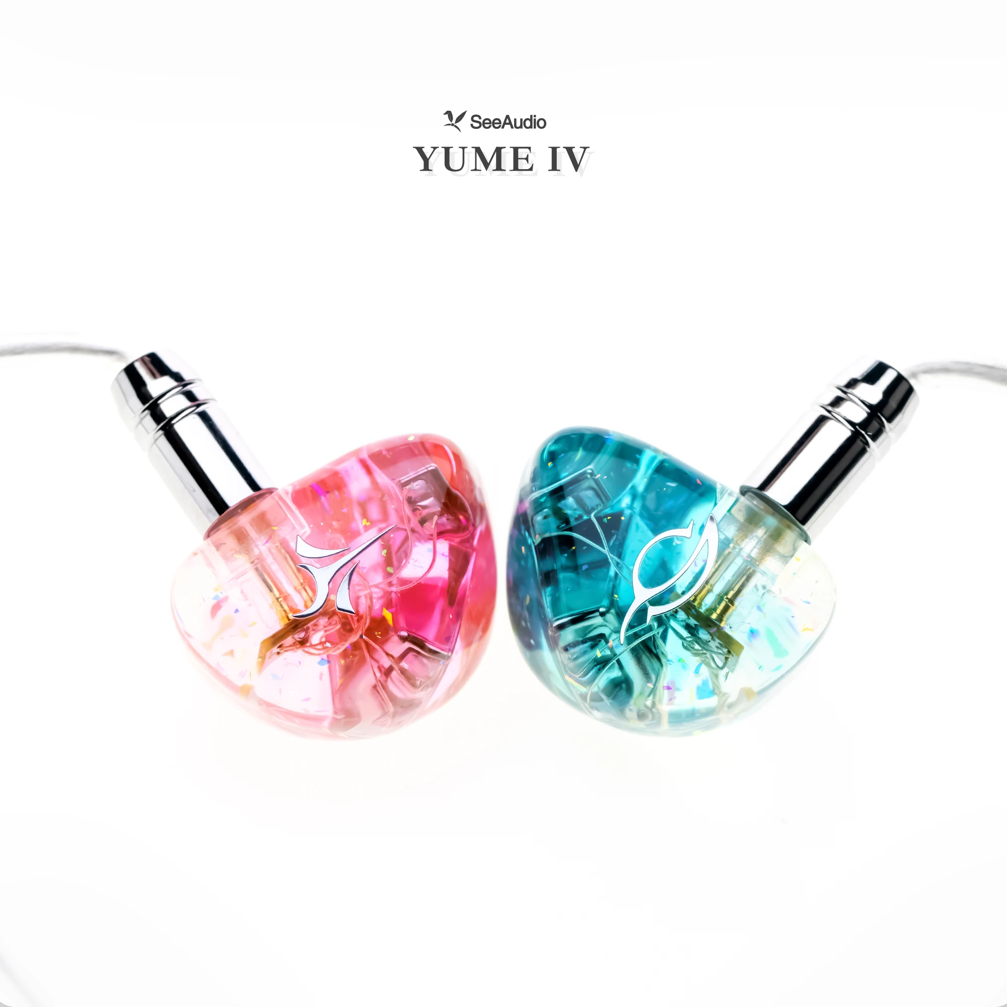 SeeAudio Yume IV 2BA Hybrid Driver Hifi In-Ear Headphones Music IEM Wired Earphones 2pin 3.5mm Detachable Cable