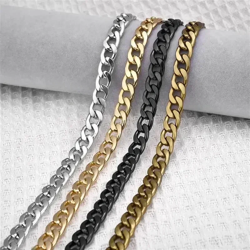 Metal Aluminum Bag Chain Replacement Parts Accessories For Hand-Woven Shoulder Handbag DIY Handmade Detachable Straps