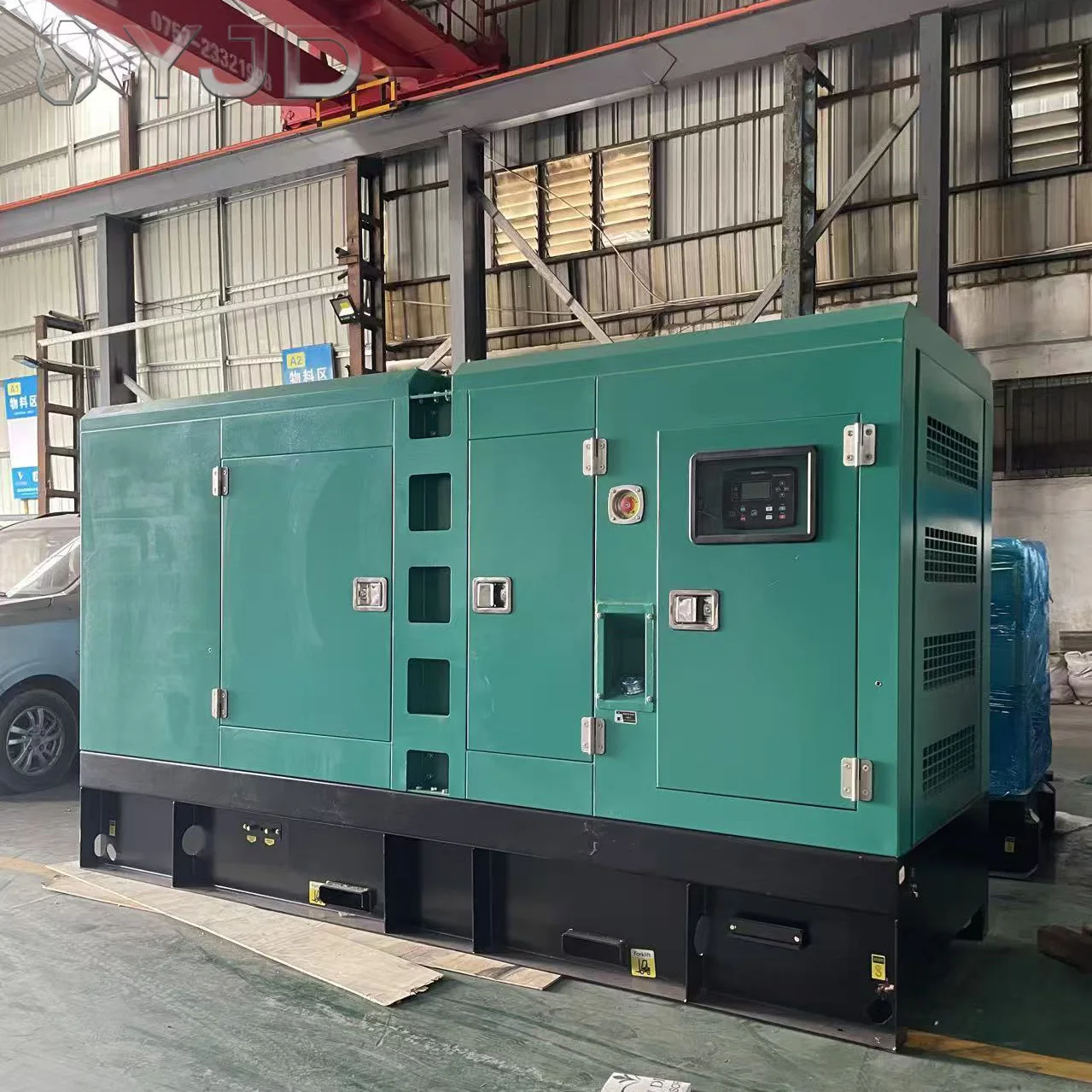 Portable 3-Phase Silent Diesel Generator Set 50Hz 30kw-1500kw Refined DC Output Brand Engine 220v-400v Frequency 60Hz
