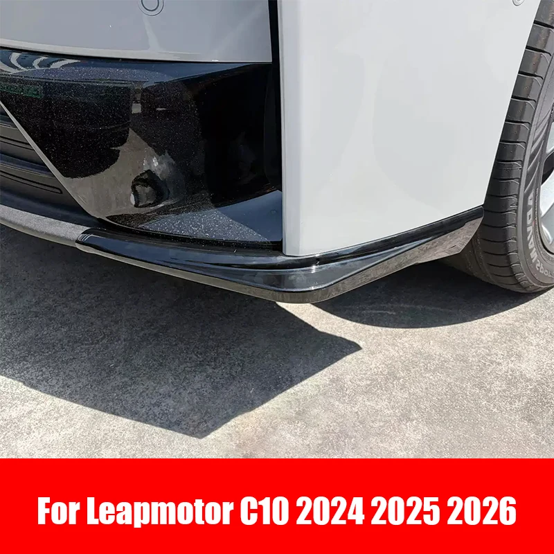 Front bumper collision protection angle For Leapmotor C10 2024 2025 2026 ABS material adhesive installation