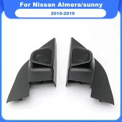 닛산 Almera/Sunny 2010-2019 용 2PCS 자동차 트위터 오디오 도어 앵글 껌 스피커 커버 박스 마운트 재 장착