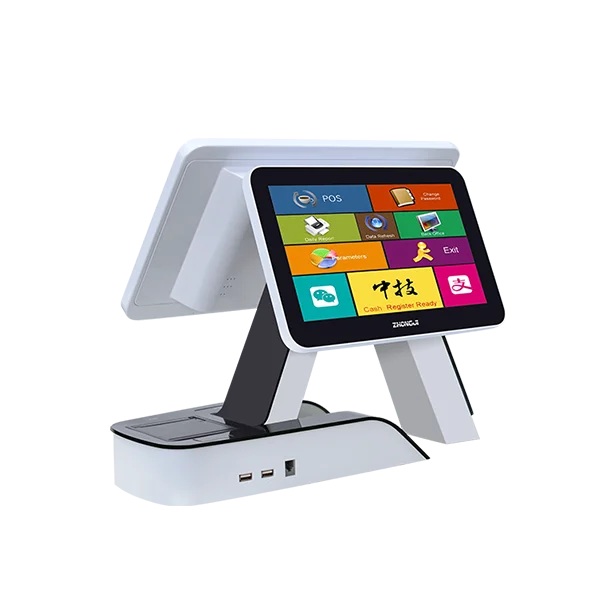 

Zhongji A6 Wholeset Restaurant POS System with Internet Access, Token Print Ssd Hard Disk 8Gb Touch Screen Desktop Pos Terminal