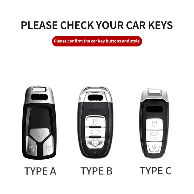 For A3 8Y A8 D5 4N RS E-tron GT Q4 Q7 4M Q8 RSQ8 A6 C8 S6 RS6 A7 S7 RS7 Original Car Color Car Remote Key Case Cover Shell