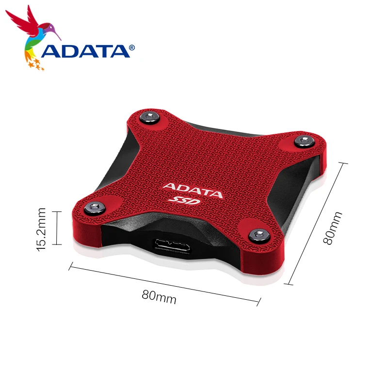 ADATA PSSD USB 3.2 GEN2 antarmuka TYPE-C SD620, Hard Drive portabel eksternal Solid State Disk 520 MB/S 512GB 1TB