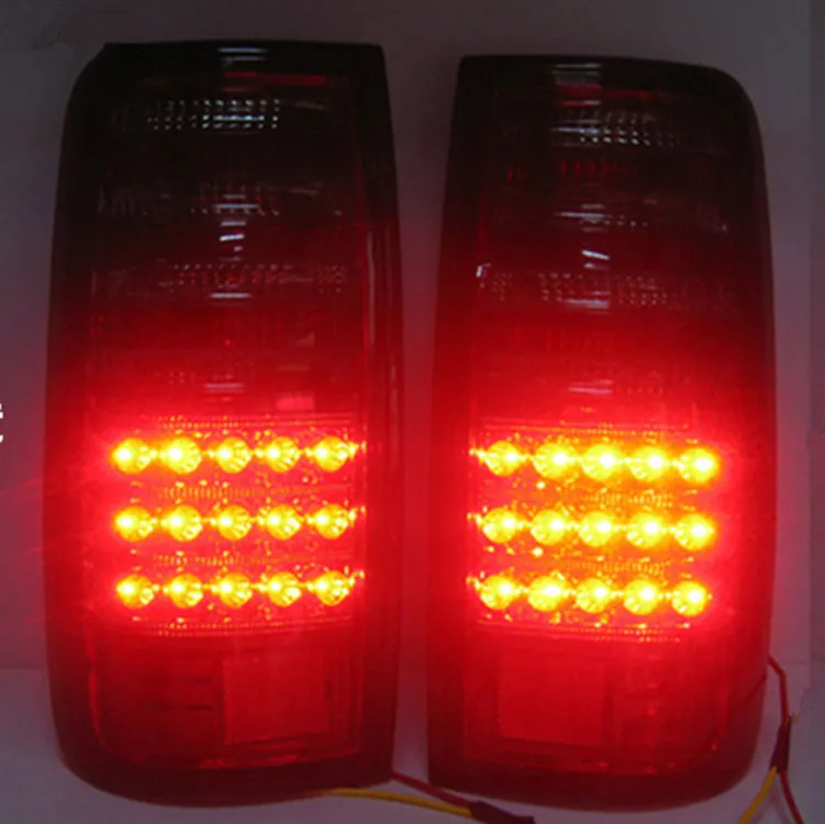 RED+SMOKE BLAF LED TAIL LIGHT For 1991-1997 TOYOTA LAND CRUISER FJ80 LC80 FZJ80 Lexus LX450 view 2