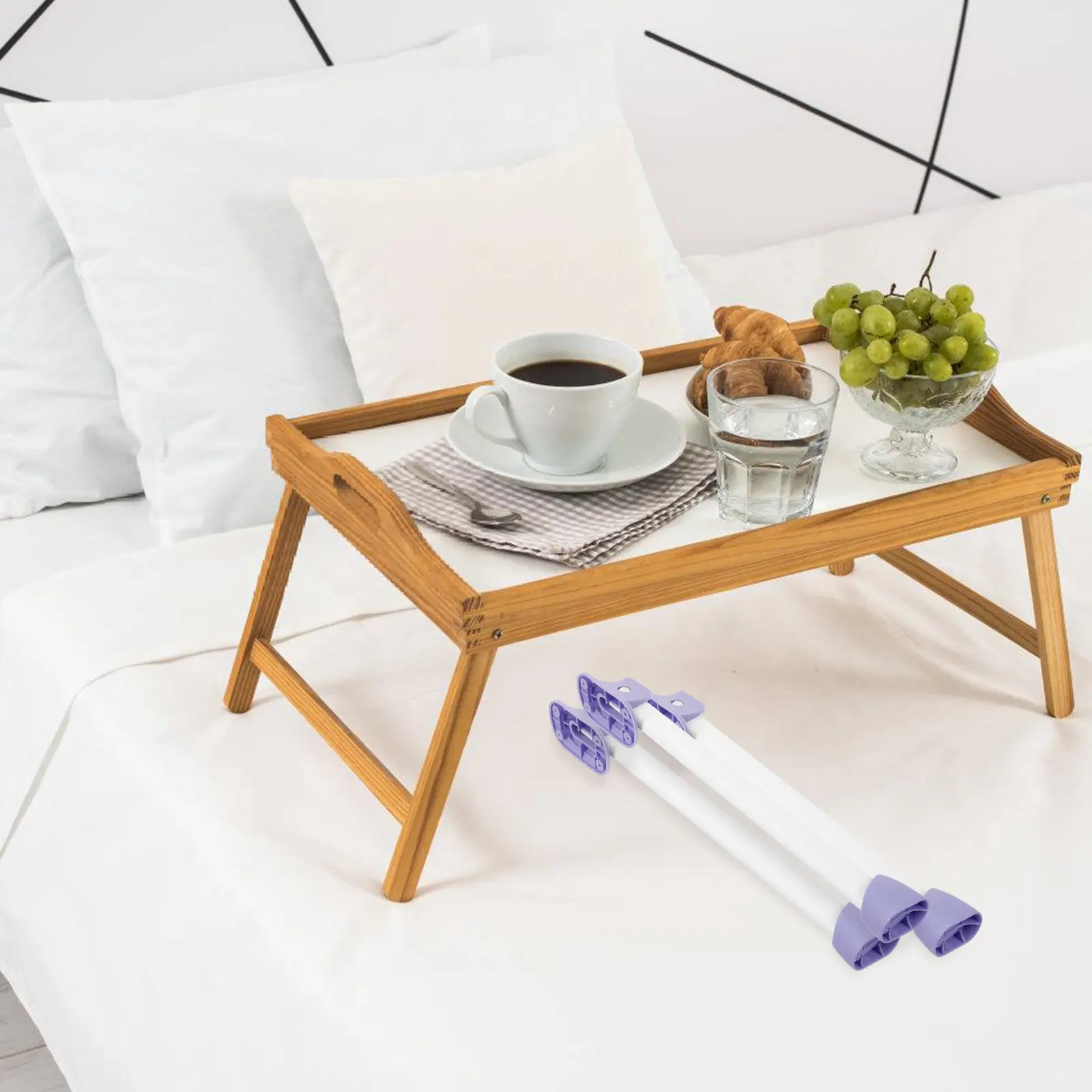 4Pcs Folding Table Legs Portable Lightweight Design for Camping Hiking Travel Compact Storage Easy Attach Detach Function