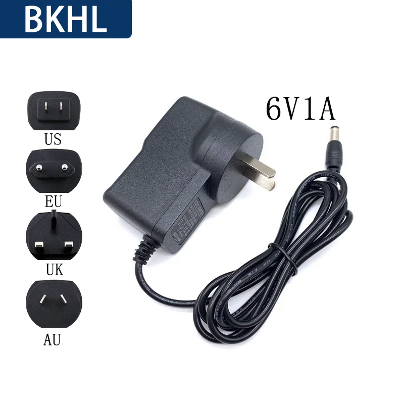 (1pcs/lot)6V1A power adapter 6V1000ma Sphygmomanometer electronic scale children rocking car power charger