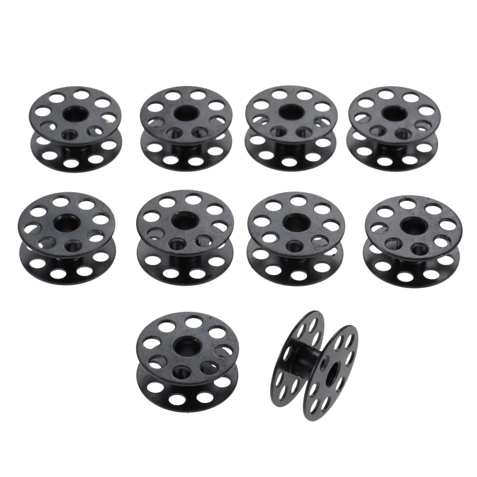 10PCS 25mm Black Sewing Machine Bobbins Walking Foot For Industrial Single Needle Sewing Machines Carbide Steel