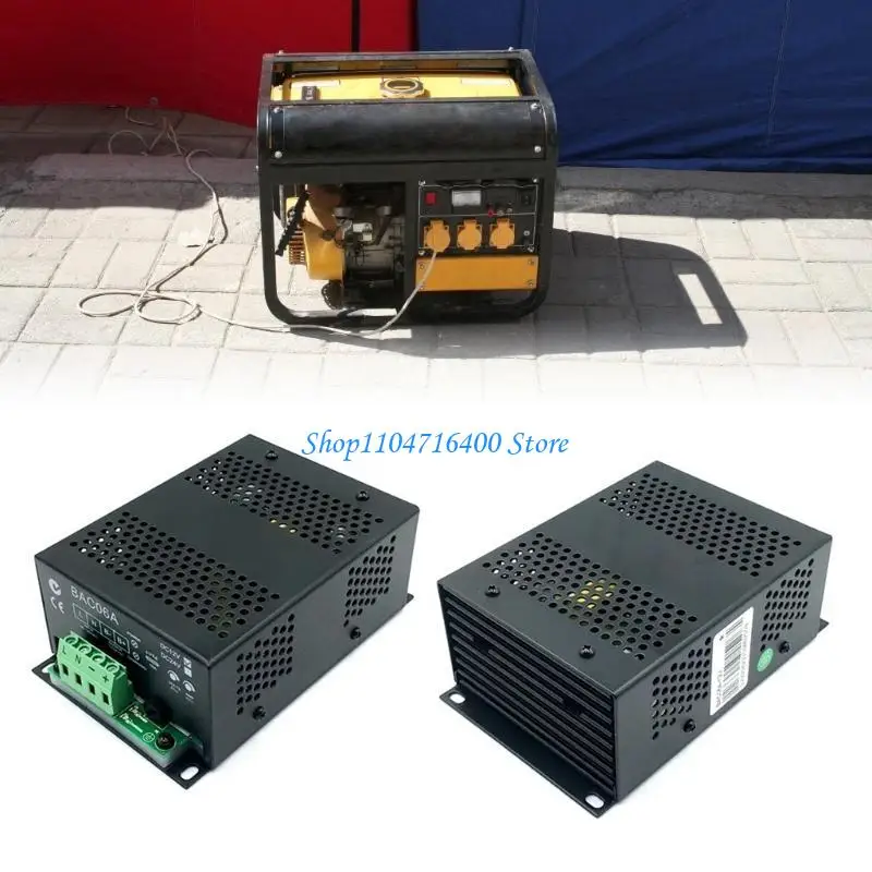 

y1gd Battery Chargers Suitable for Generators BAC06A, Supports 12V & 24V Applications with Safety Features Boats, Outdoor Use