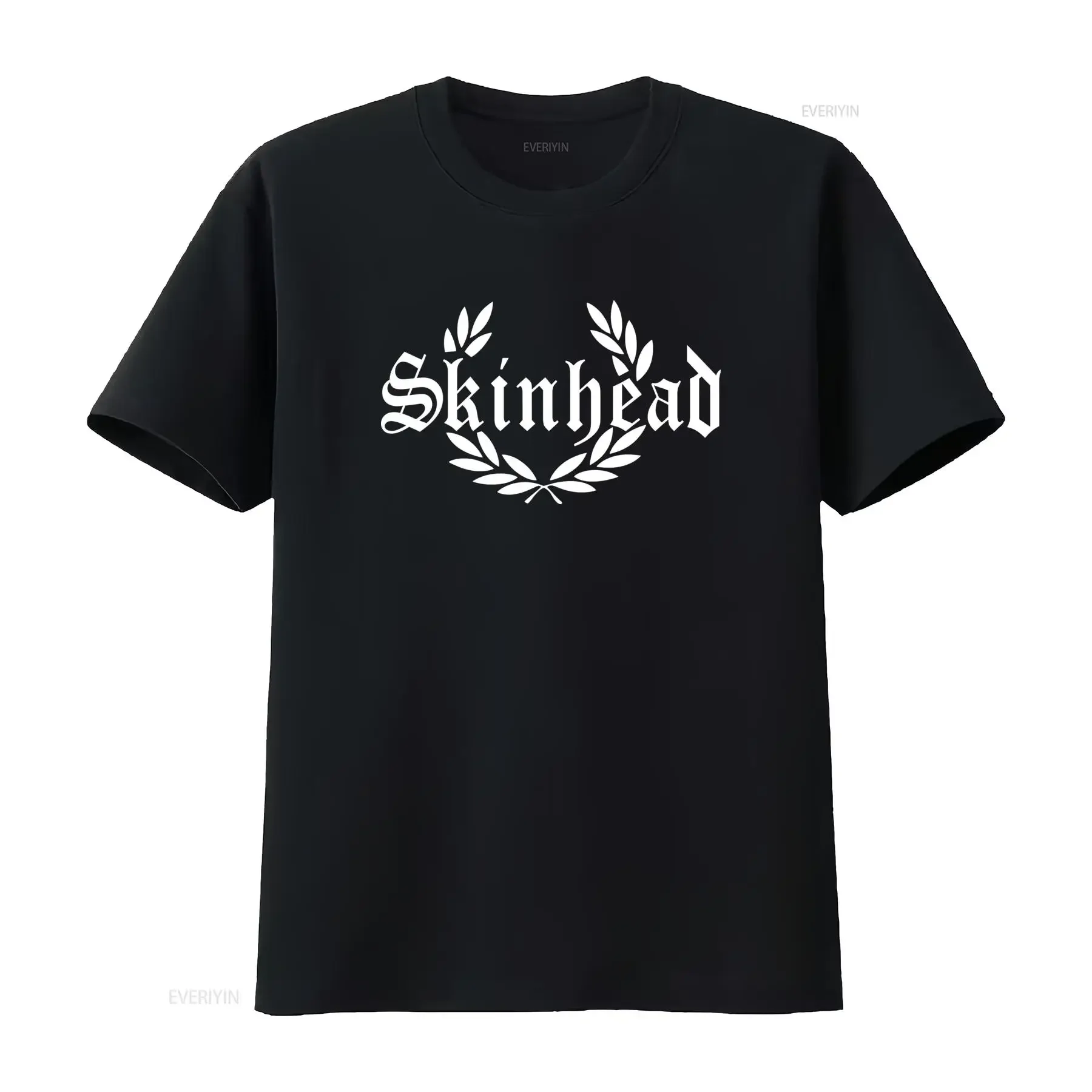 Skinhead Oi Ska Punk Biker Laurels T Shirt Stylish and Edgy Design for Trendsetters vintage Washed Unisex Casual Stretched