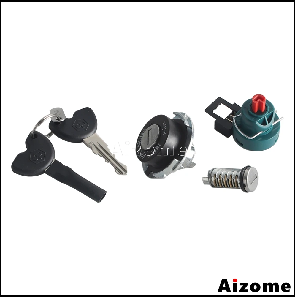 Motorcycle Ignition Switch Lock Assembly Complete Lock Set No Cutting Splicing Direct Replacement For ET2 ET4 50CC Scooter Spare