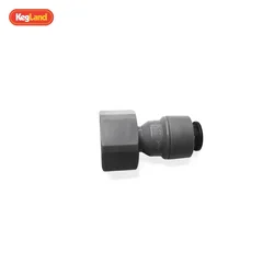 Kegland Grey Duotight - 8mm(5/16inch) X 1/2inch Thread Female Joint Quick Connection Valve Beer Home Brewing