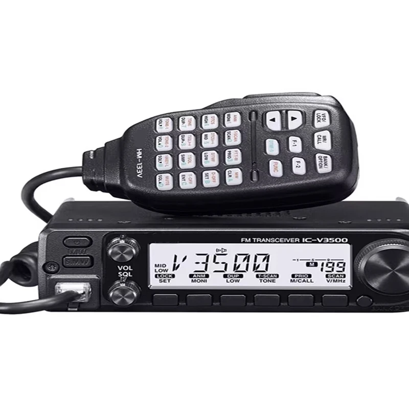 El nuevo producto de alta potencia VHF 65W potencia 136-174 Mhz IC-V3500 única 144Mhz 2M estación de Radio de coche IC V3500