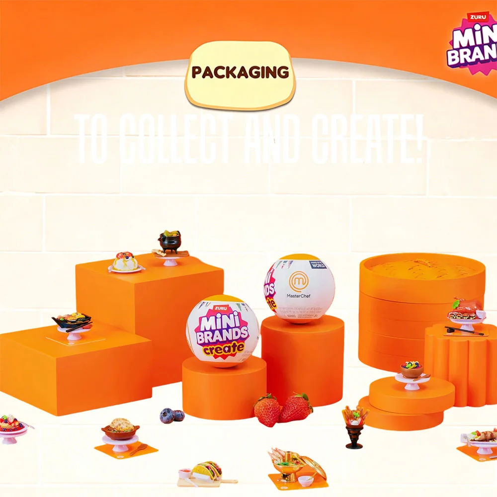

Mini Brand Creates Zuru Chef Series 2 Mini Simulation Surprise Food Ball Mysterious Blind Box Children's Diy Toys