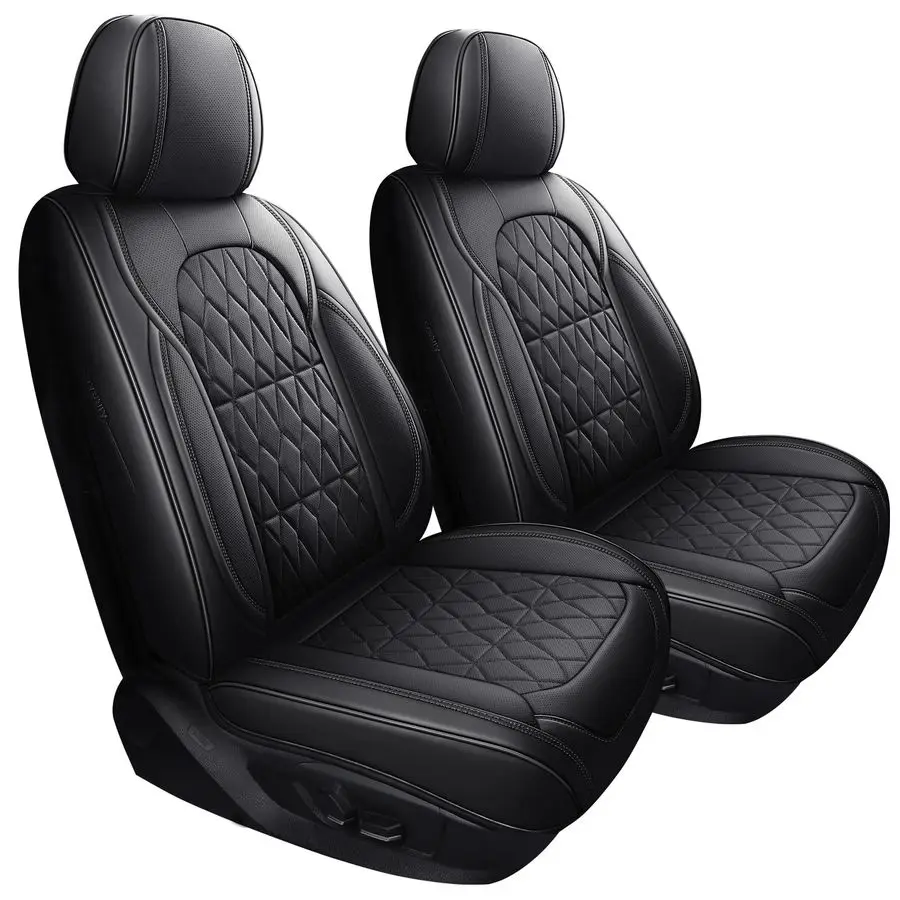 

Front Car Seat Covers Waterproof Leatherette Universal Fit Toyota Sienna Rav4 4Runner Camry Corolla Yaris Prius Honda Pilot Ridg