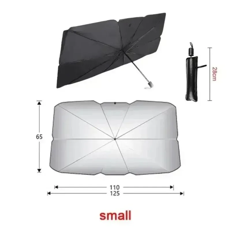Car parasol front block sun protection heat insulation glass car window sunshade telescopic car full cover mobile sunshade
