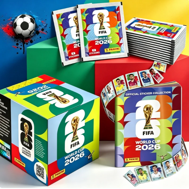 -Genuine 2026 FIFA World Cup Panini Original Stickers International Version Rare Collection Football Fan Souvenir Present Gift-
