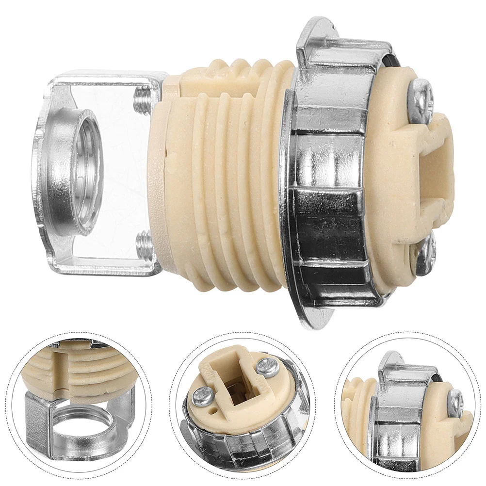 

2Pcs Ceramic G9 Lamp Socket Threaded Light Bulb Holder for Safe Stable DIY Lighting Fixtures and Home Decor Use