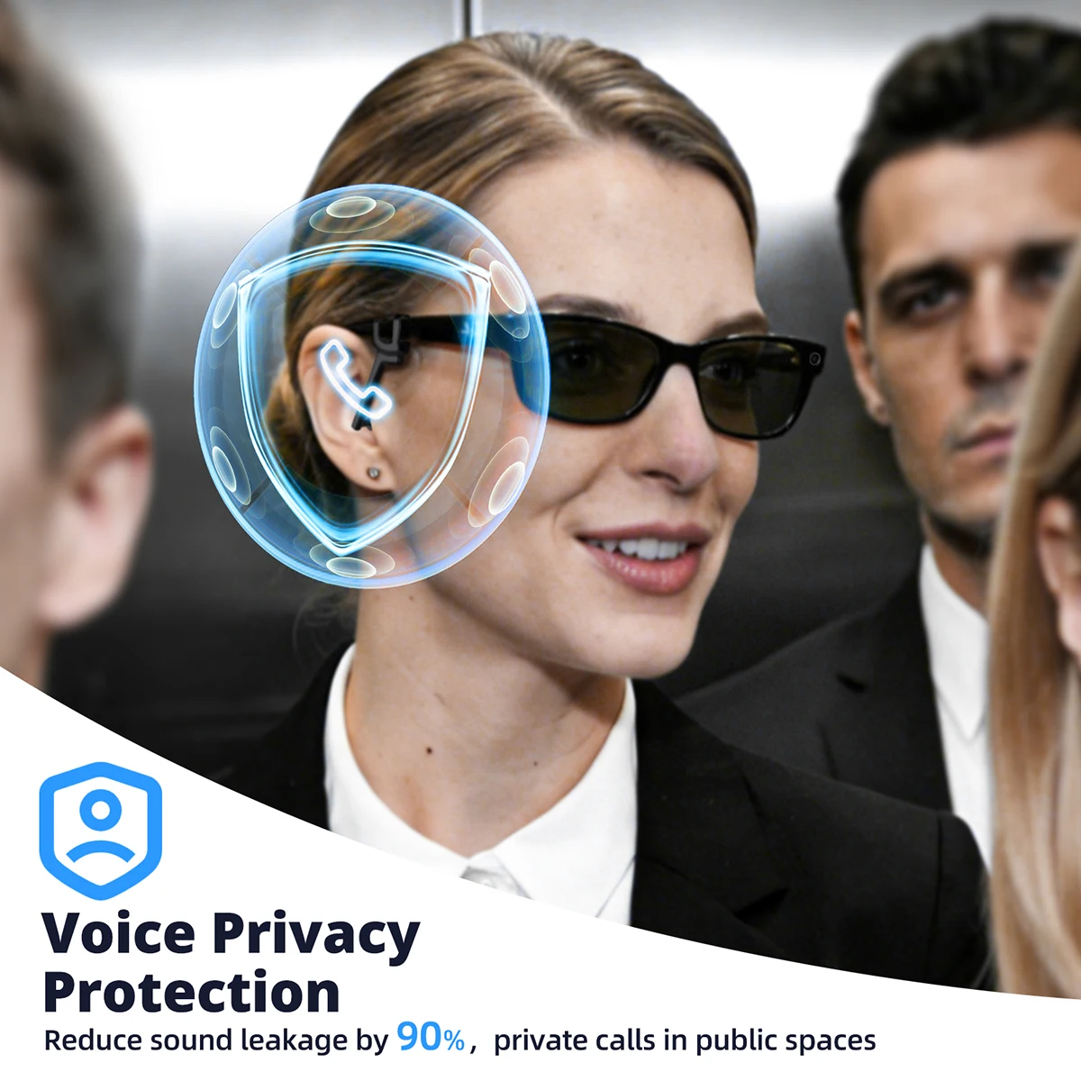 Schallführungsrohr für Matte Ray und Skyler Brillen, 1 Paar Lautsprecher-Verstärker, verbessertes Audioerlebnis, klarerer Klang, Smart Glasses – Detail 1