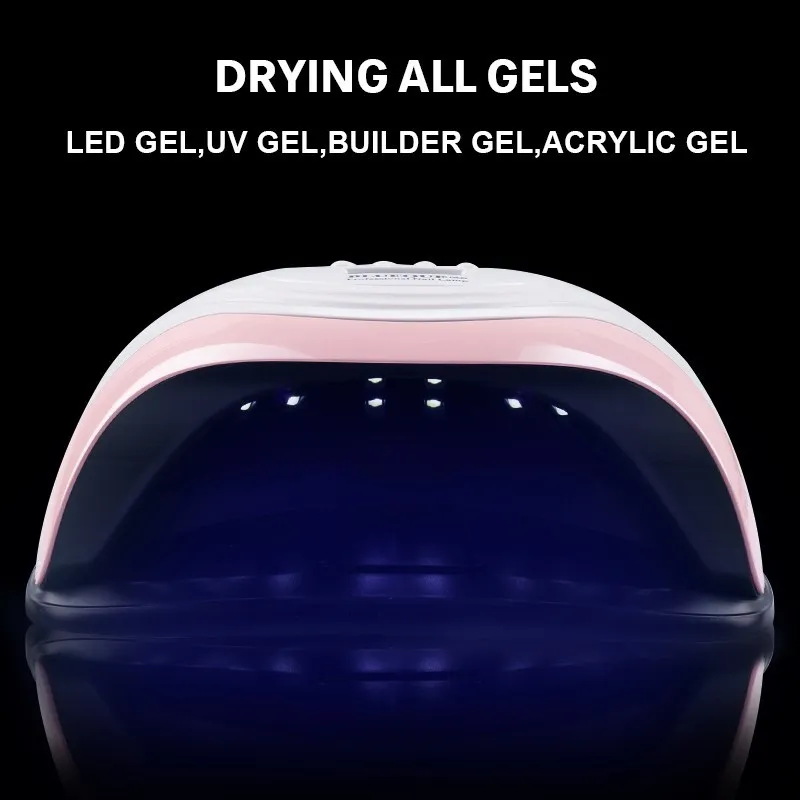 UV LED Gel Nail Lamp 168W Quick-Drying Nail Polish Dryer with 36 Dual LED UV Cure Gel Nail Regular Polish Machine UV Nail Light