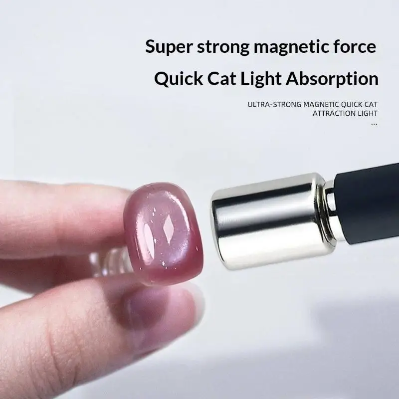 Nail Magnet Pen Strong Magnetic Cylindrical Head Multipurpose for Cat Eye Gel Polish DIY Manicure Salon Home