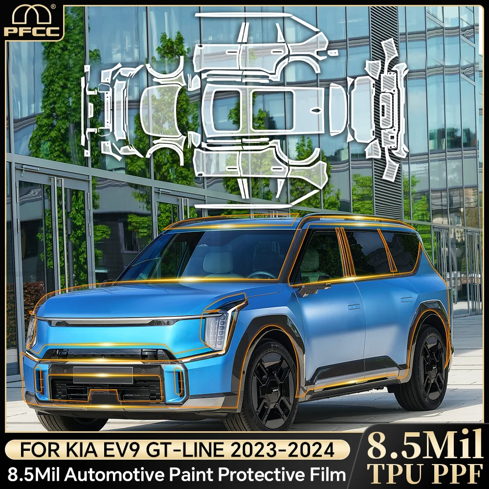 

For KIA EV9 GT-Line 2023 2024 Anti-scratch TPU Paint Protection Film Pre-cut PPF Car Body Clear Bra Resistant Invisible Cover