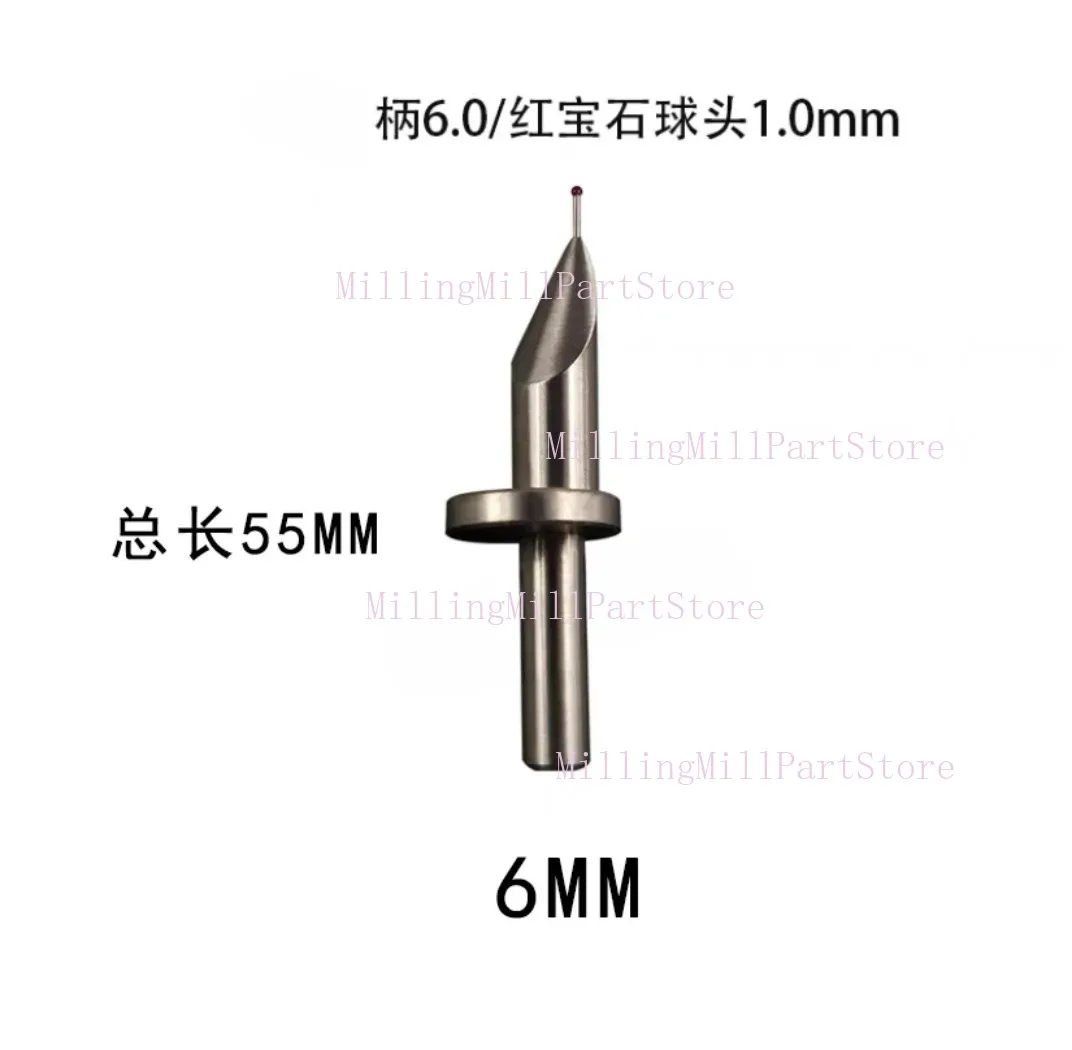 1 PC ประหลาด Stylus ทับทิม/เหล็กทังสเตน Ball Probe สําหรับ TESA Trimos 6 มม.ความสูงวัดหัววัดเครื่องวัดระยะสูง Contacted Point