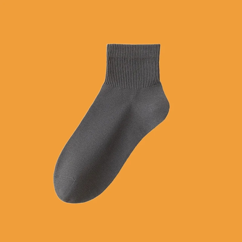 5/10 Pairs Short Socks Combed Cotton Breathable Non Slip Men's Socks Odor Sweat Resistant High Quality Men's Sports Short Socks