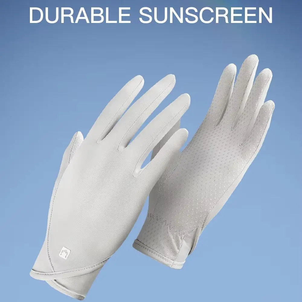 Sunscreen gloves Thin Ice Silk Women's for Women and Men Driving Electric Motorcycles Fishing UV Protection, Anti Slip,ventilate