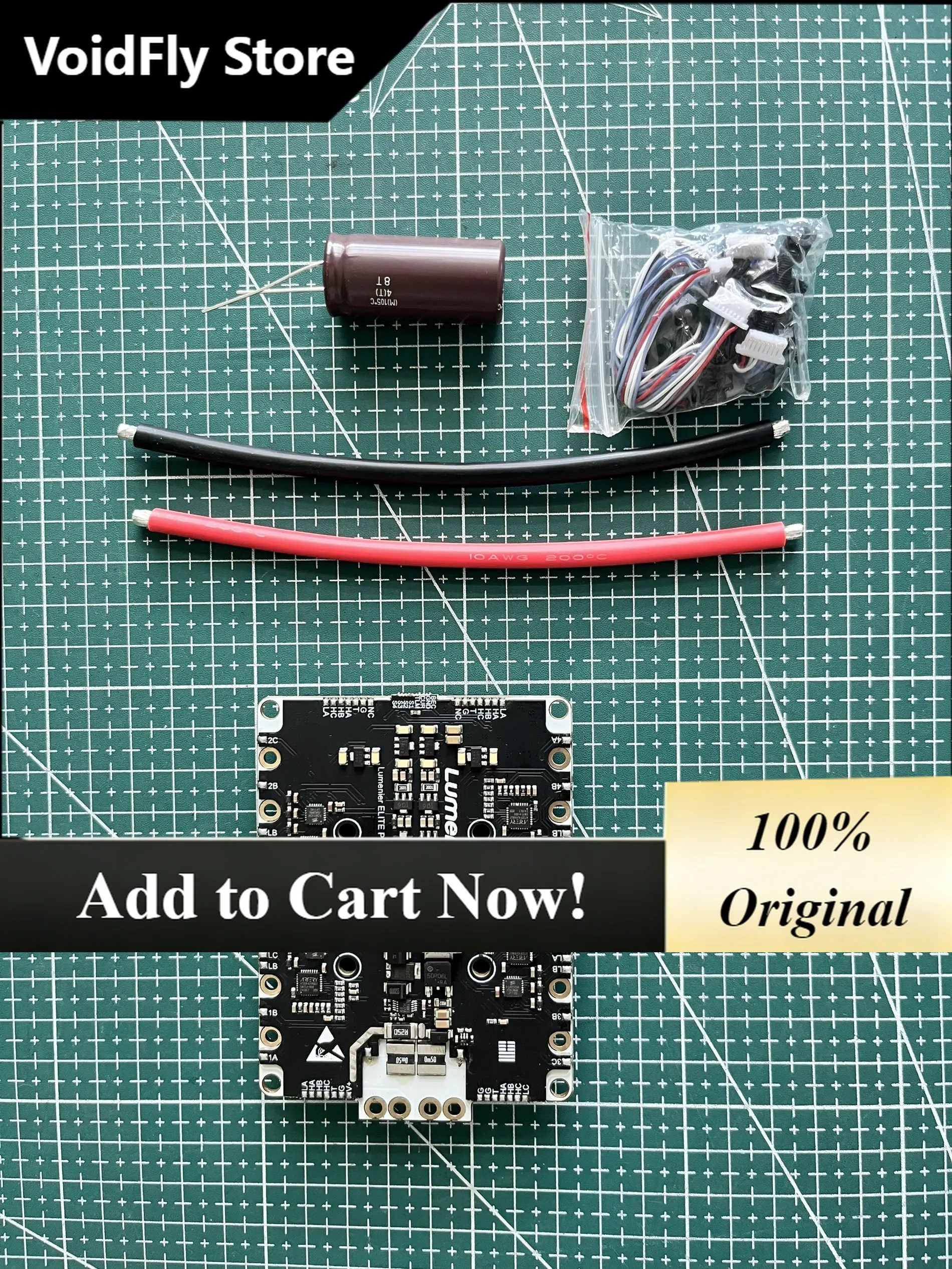 VoidFly Lumenier ELITE PRO 100A V2 6-12S large current HV AM32 4-in-1 ESC Speed control X8 Cinelifter For RC FPV Drone Quadcopte
