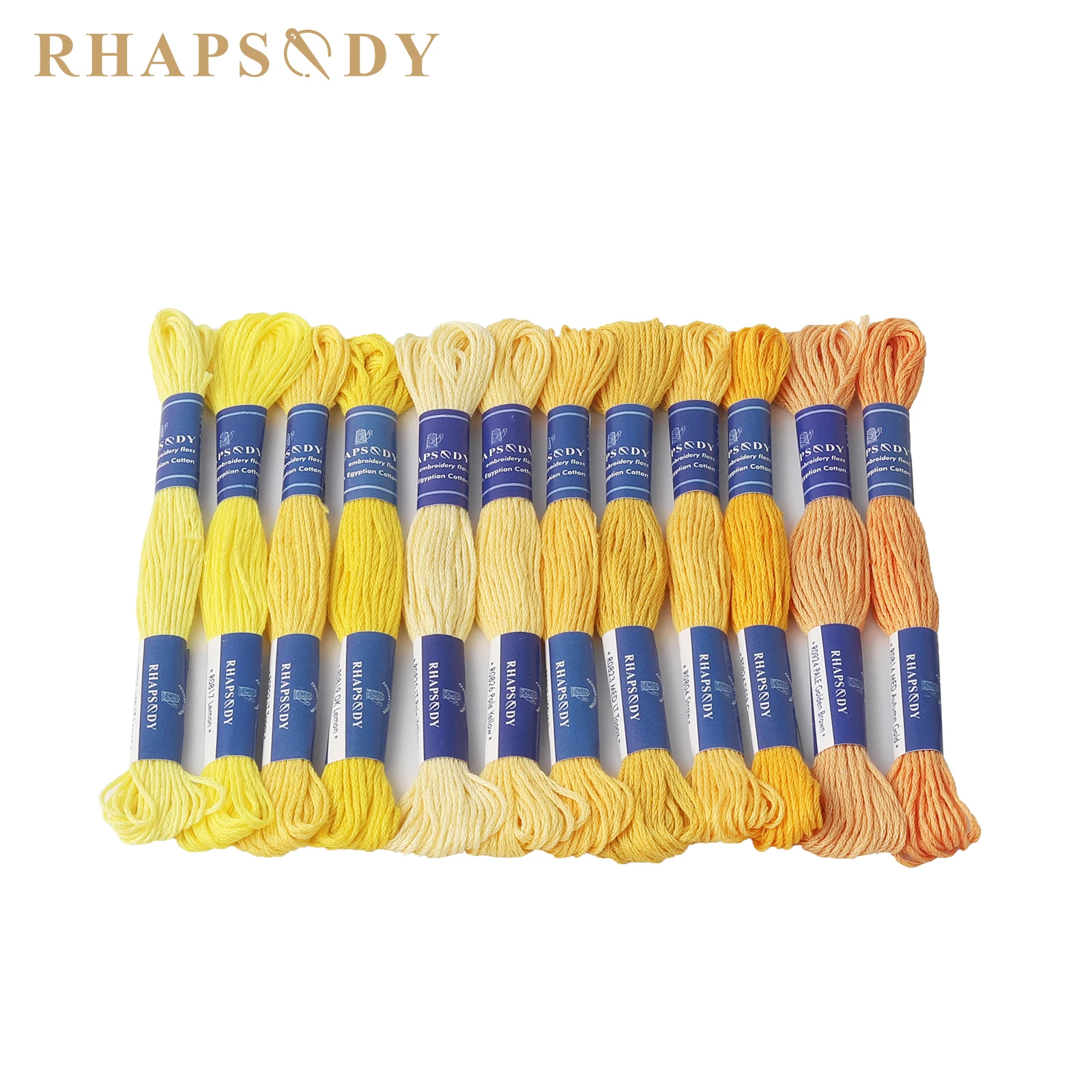 Rhapsodie dmc Qualität ägyptische Baumwolle Stickerei Zahnseide 6 Strang doppelt mercer isierten Kreuz stich faden 12 Farben Set 8 Meter Strang – Detail 11
