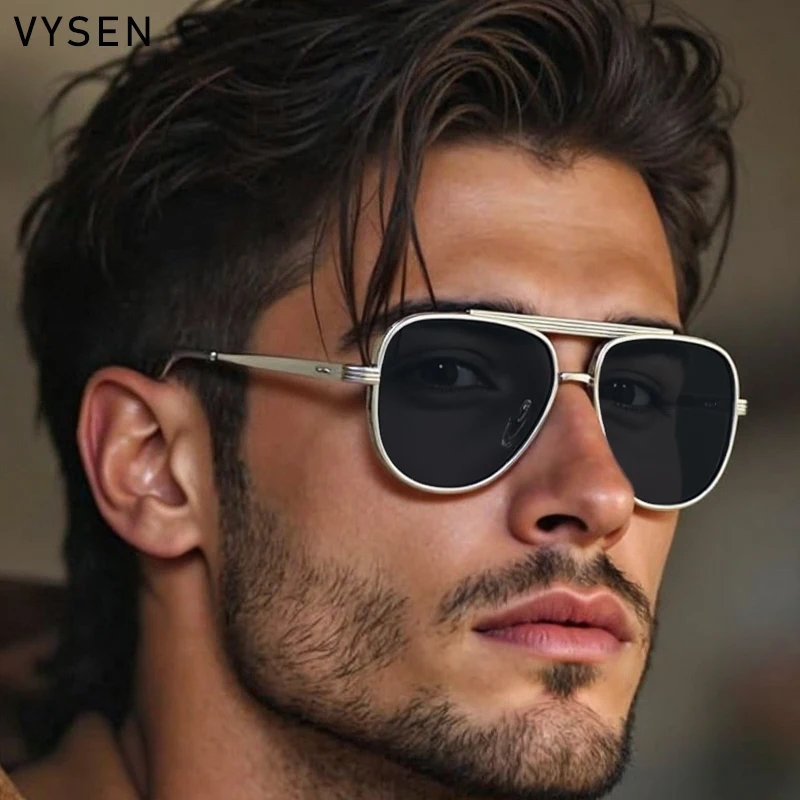 

Pilot Round Metal Frame Sunglasses Men Women 2025 Luxury Brand Vintage Trendy Punk Sun Glasses For Male Classic Driving Eyewear