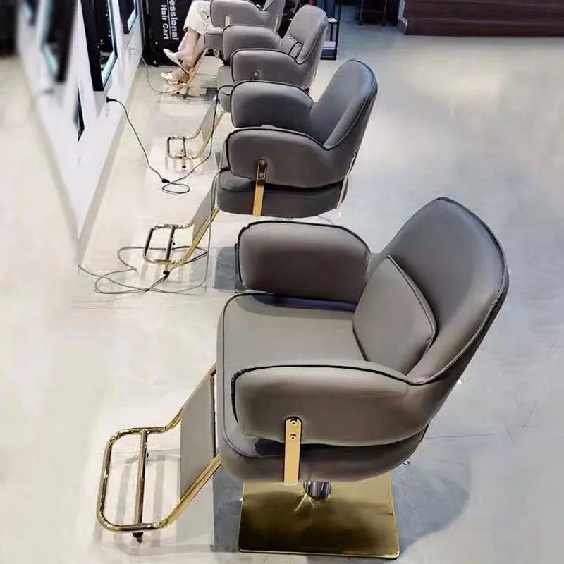 Salon Perm Hair Barber Chair Luxury Personalized Comfort Advanced Sense Barber Chair Italian Trendy Sillas Home Furniture