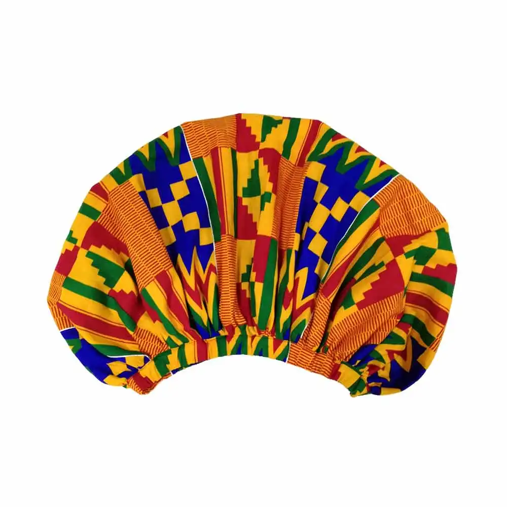 Fashion Ankara Batik Print Shower Cap Bathroom Bath Hair Cover Shower Cap Adult Bath Shower Cap Bathroom Accessories