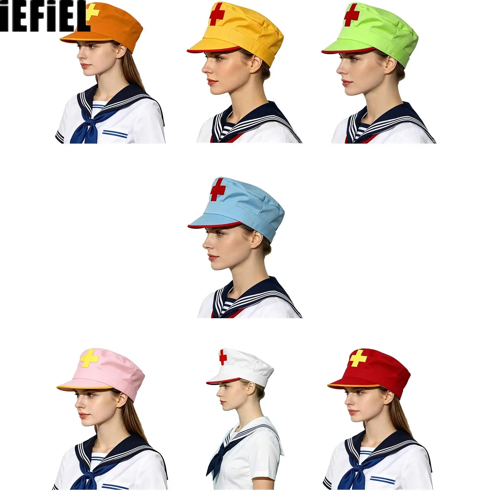 Men Women Unisex Cross Decoration Hat Cap Costume Accessories for Halloween Cosplay Themed Party Masquerade