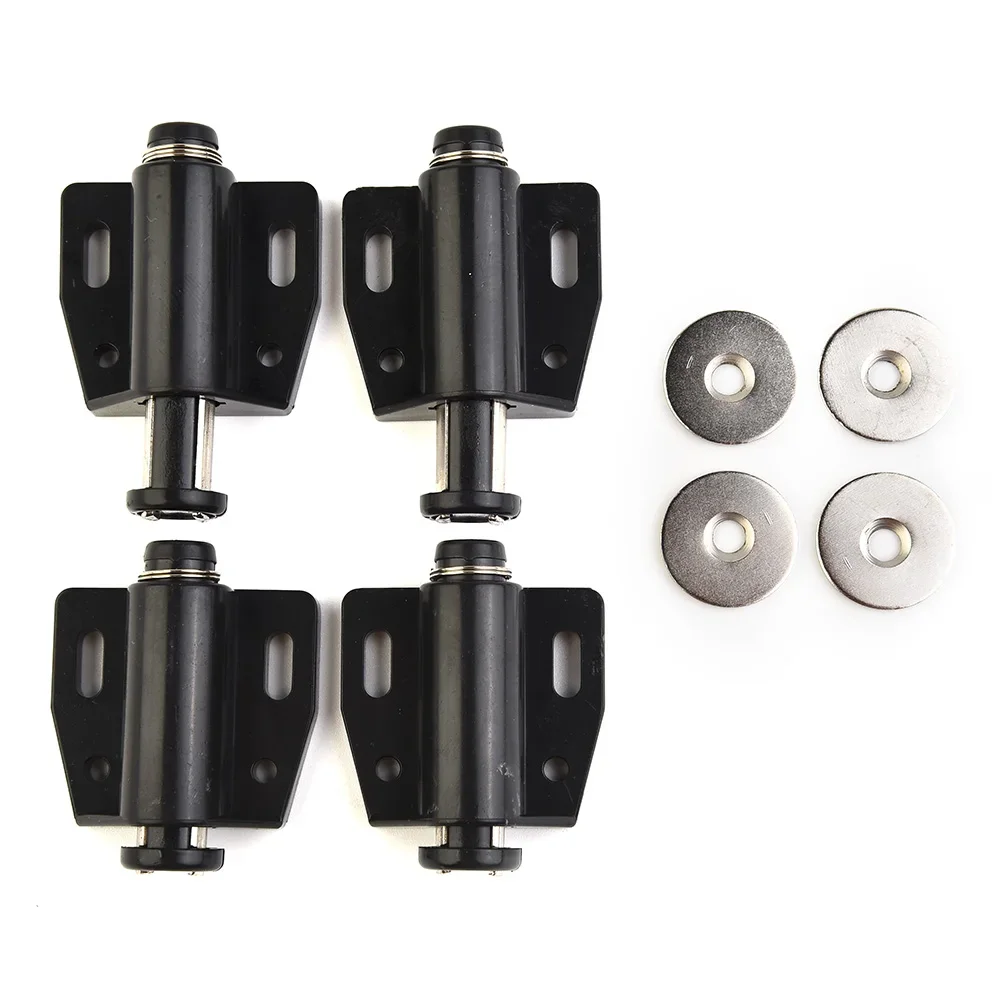 

Push To Open Touch Latch Bathroom Kitchen ABS Easy To Use Magnetic White/Black Accessories Cabinet Doors Cupboard