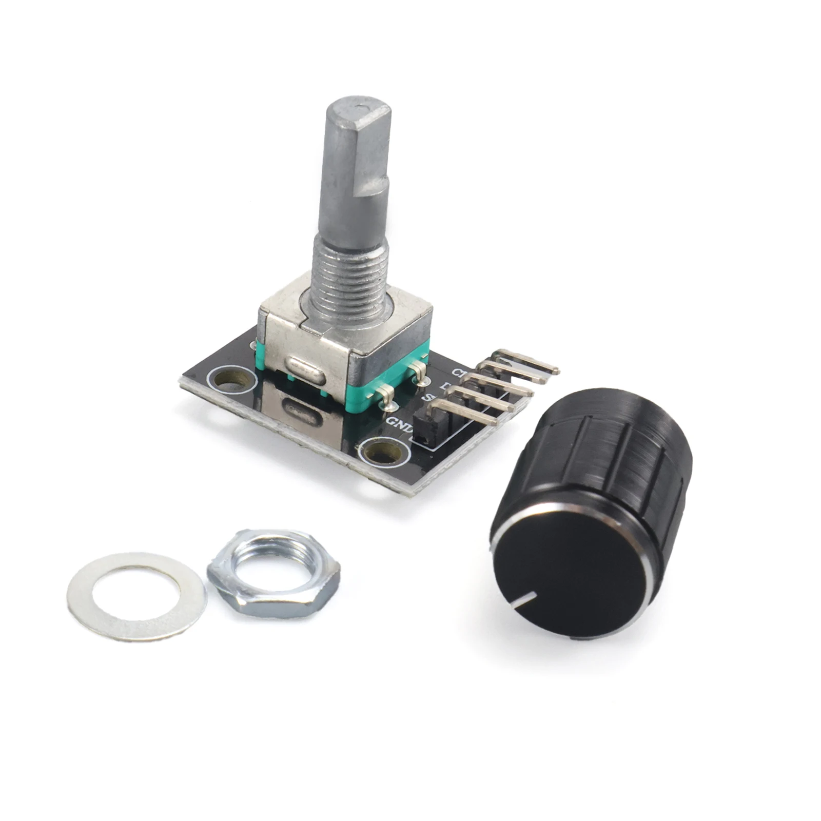 1-10PCS KY-040 360 Degrees Rotary Encoder Module with Knob Cap 5V Brick Sensor Switch Development Board Module for R3 Board