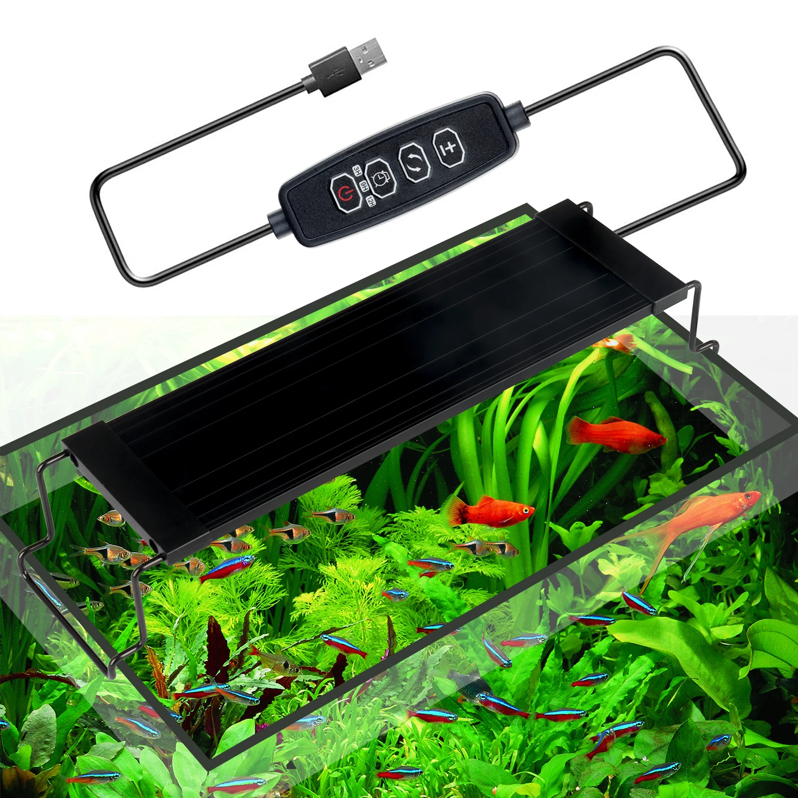 Remote Control Aquarium Light Emitting Diode Light Full Spectrum Aquarium Lighting Aquarium Light