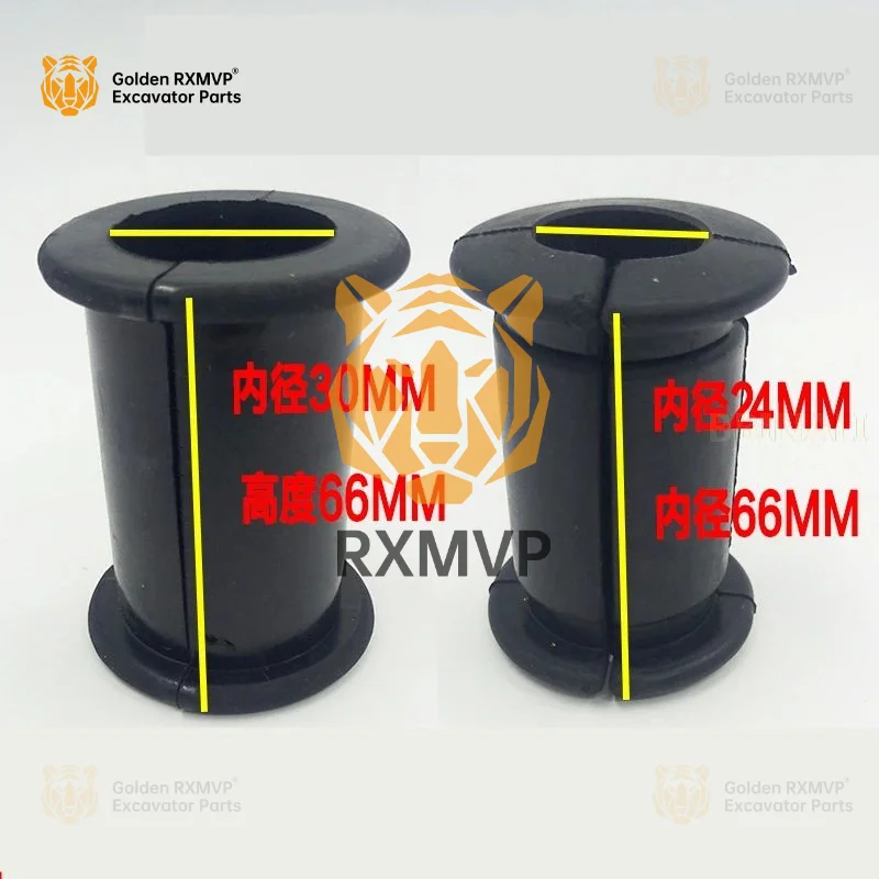 Komatsu PC 200 Kobelco Sk30 Caterpillar 고양이 톤 기계용, 대형 중형 및 소형 암 튜브, 고무 슬리브 굴삭기 액세서리