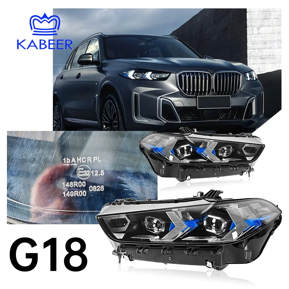 2PCS Head Lamp for BMW X5 2019-2022 X6 F15 LED Headlight X6 G05 LCI Laser Headlamp DRL High Configuration Upgrade And Modify pnp