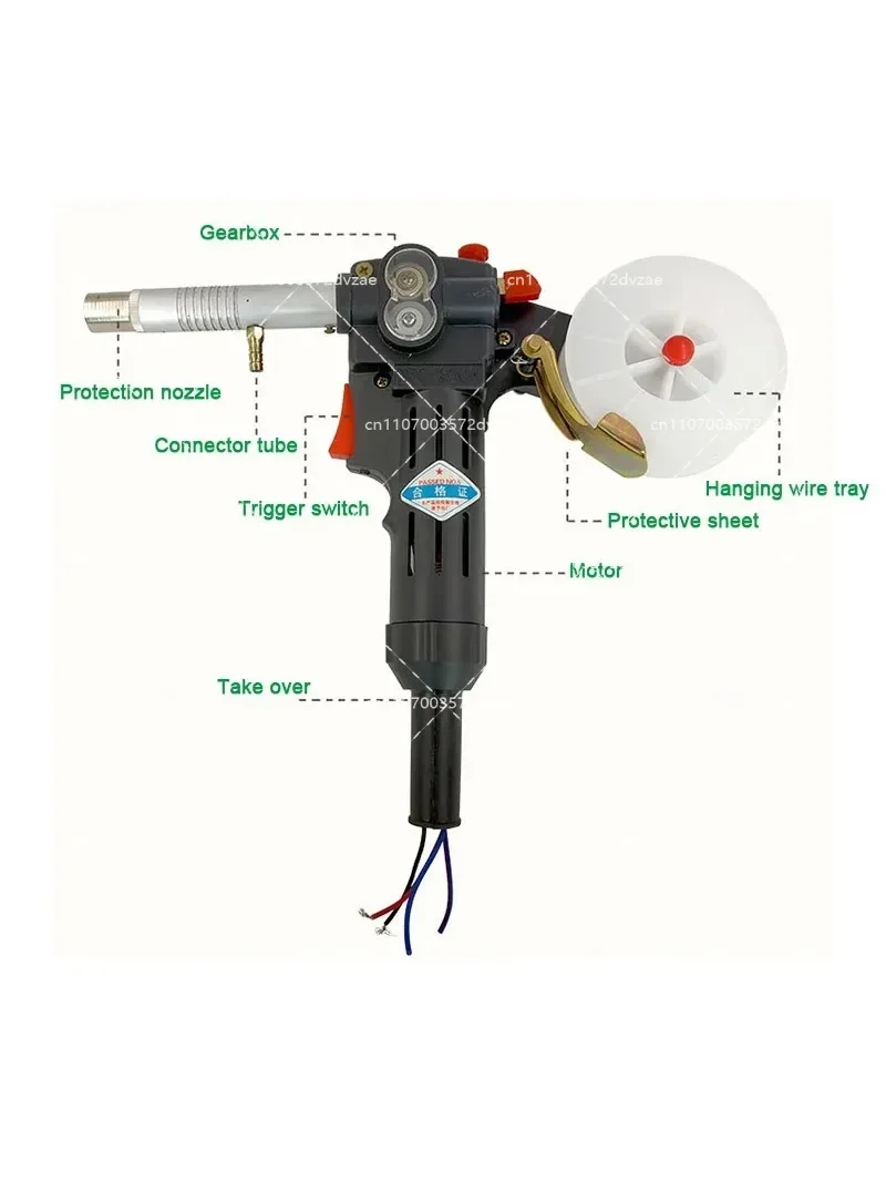 NBC-200A MIG Welding Gun Spool Gun Push-Pull Feeder Welding Torch - No Cable Included for Welding Equipment