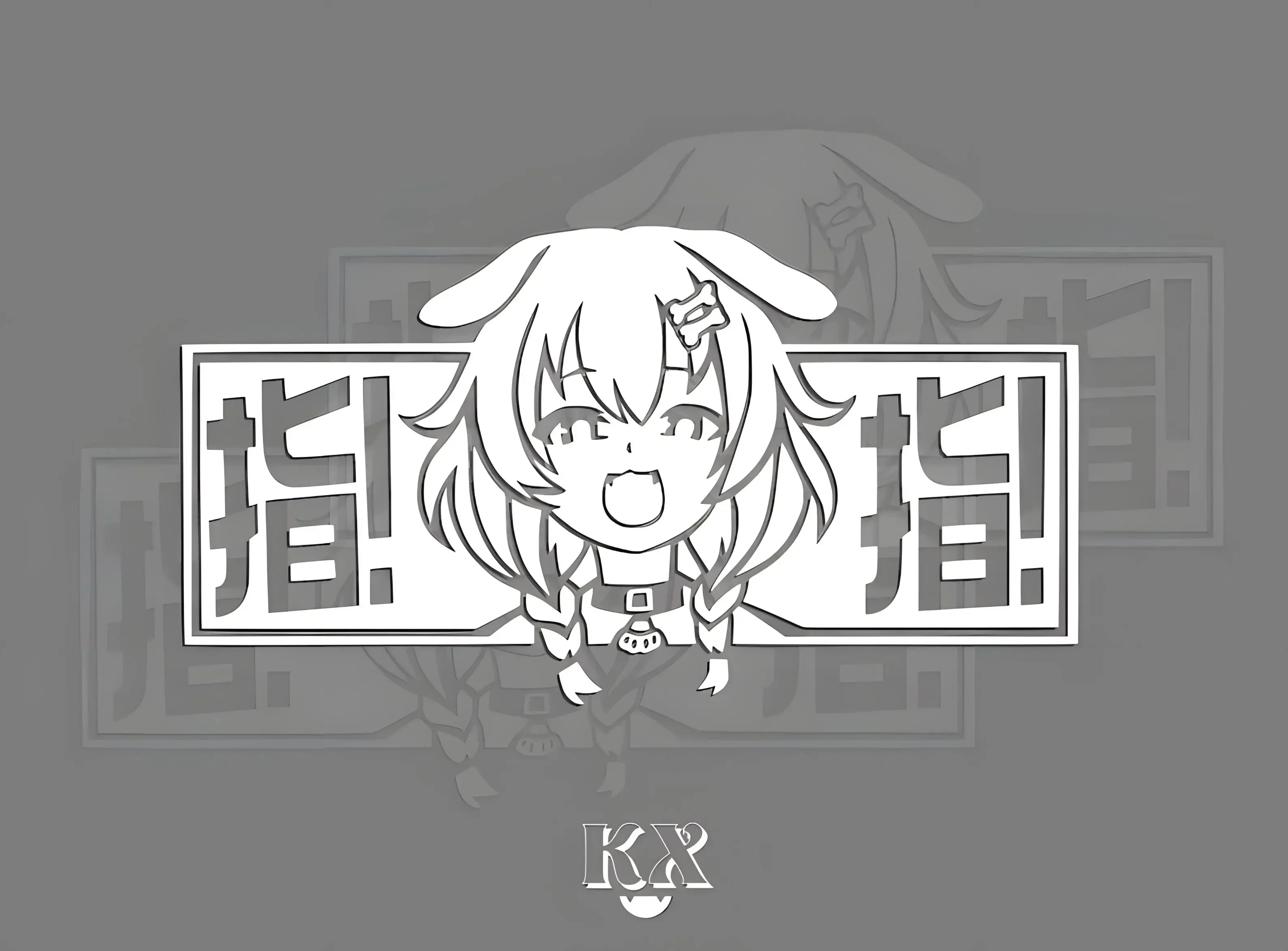 Stiker mobil Anime lucu Die Korone Inugami stiker vinil stiker Hololive Vtuber Kawaii anjing Streamer holjp Anime Waifu zaitun