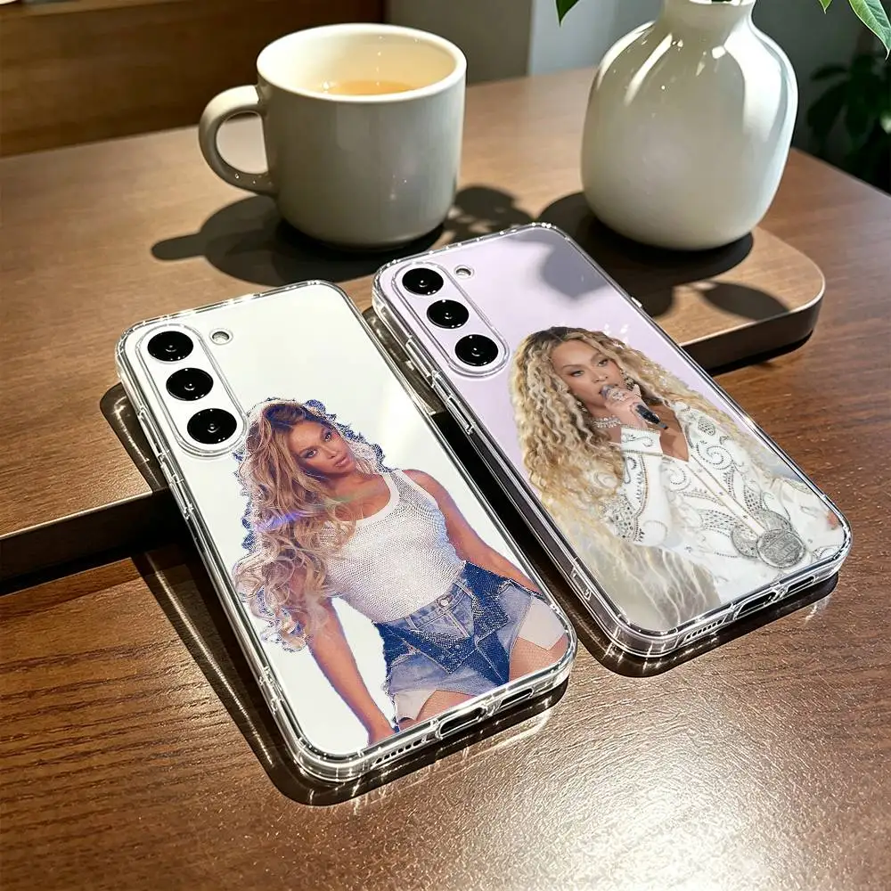 B-Beyonce-Cowboy Phone Case Transparent Silicone Soft For SamsungA10,12,20,21S,30,31,40,50,51,52,70,71