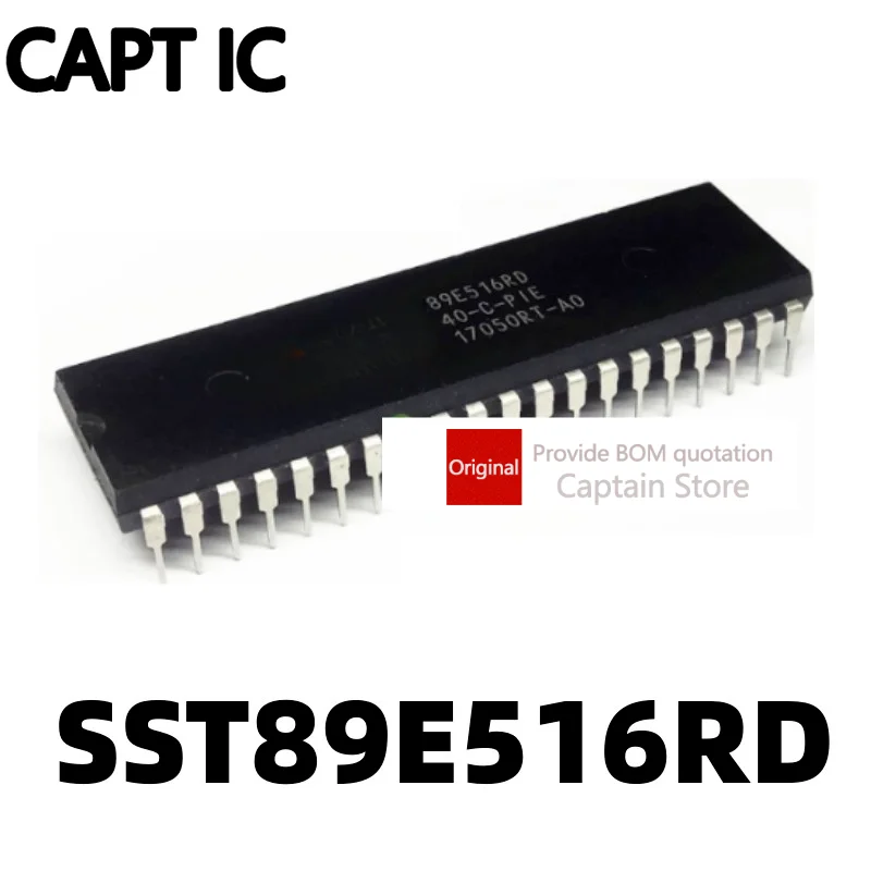 5PCS  SST89E516RD SST89E516RD-40-C-PIE Inline DIP40 Single Chip IC