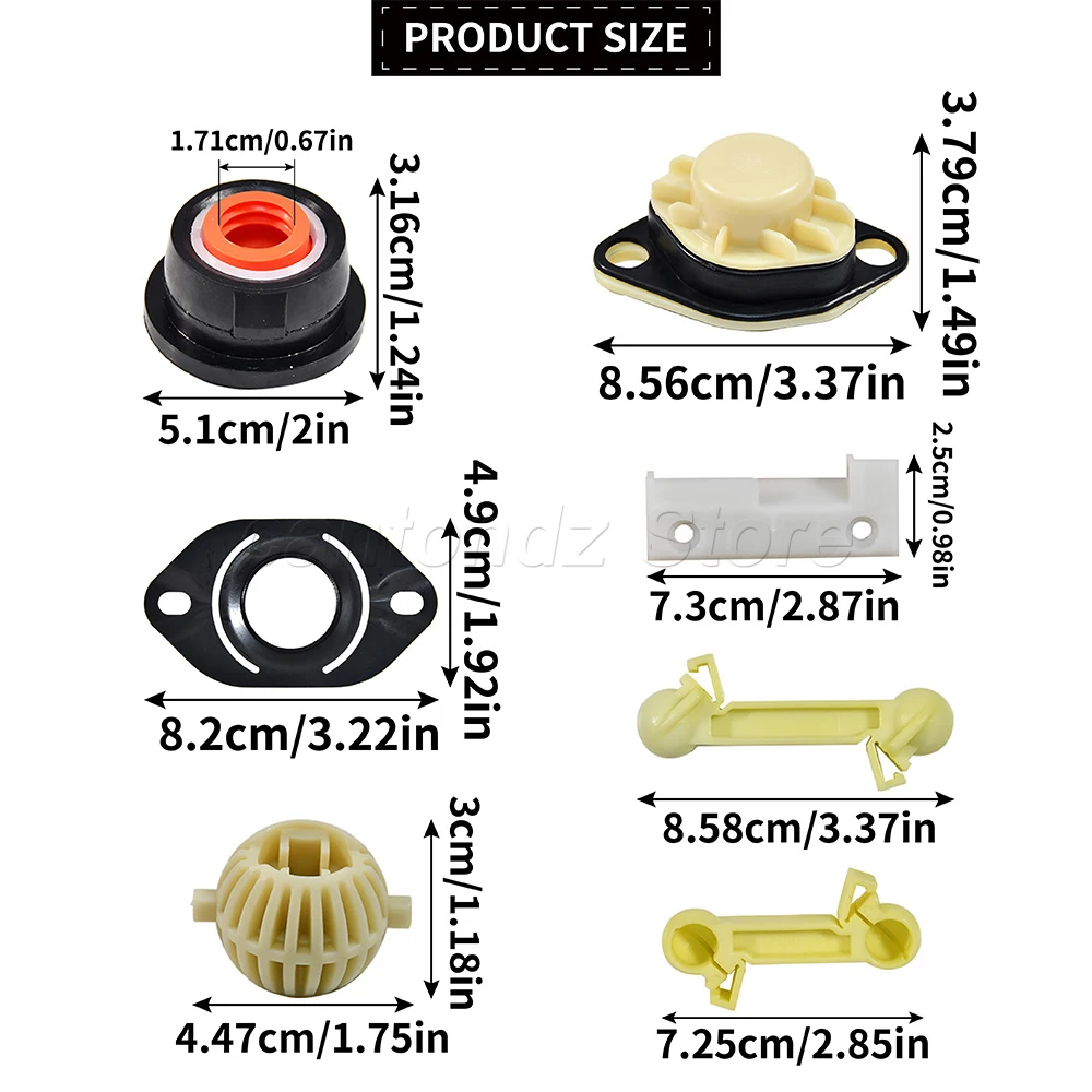 A Set Car Gearbox Gear Shift Linkage Repair Kit For VW GOLF JETTA MK2 1983-1992 Gear Shifting Repair 191711574 191711595A