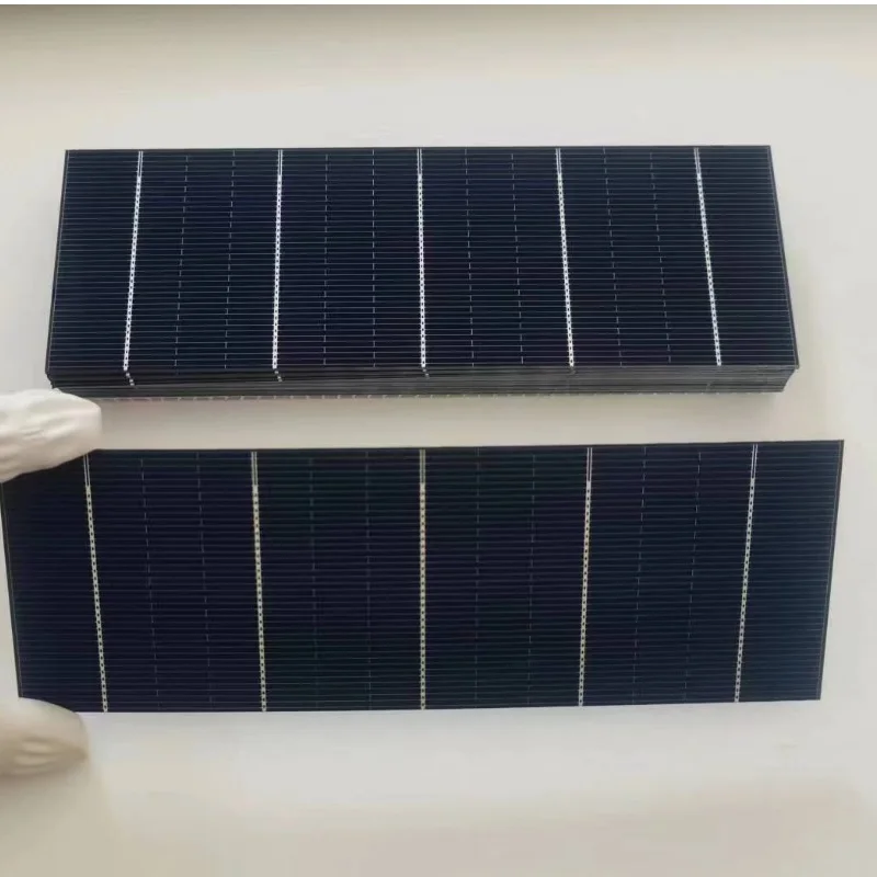 100 Pieces Mono Crystalline Silicon Solar Cells 156mm x 52mm A Grade High Quality For DIY Solar Panel