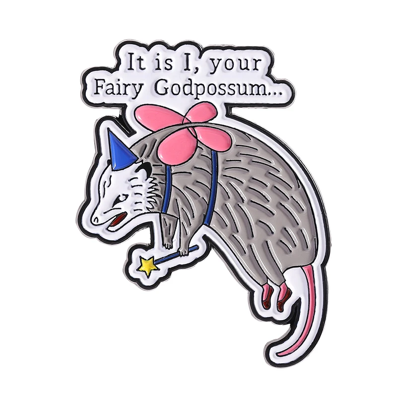 Racoon Opossum Enamel Pins Red Panda Sloth Capybara Bear Trash Baby Brooch Lapel Badges Cartoon Animal Jewelry Gift for Friends view 6