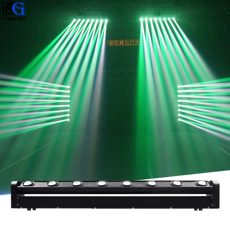

RGBW 8x10W Moving Head Light Beam DMX512 LED Beam Moving Head Light Stage Beam Lights Bar Lighting for Night Club Show DJ Disco