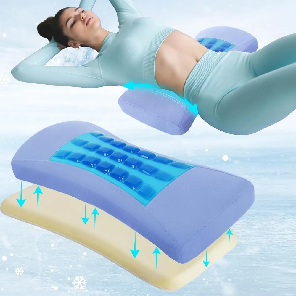 

Best Selling Lumbar Support Pillow for Bed Relief Lower Back Pain with Cooling Gel: Sciatica Lower Back Pillow